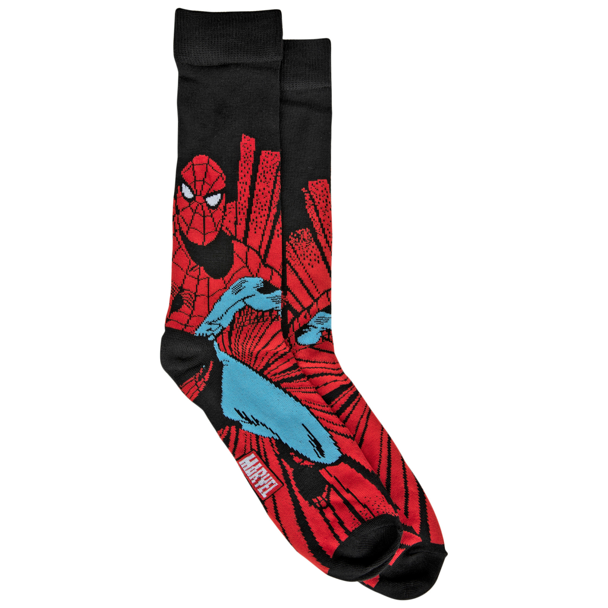 Spider-Man Character Swinging Into Action Crew Socks